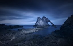 Bow-Fiddle-Rock by Night