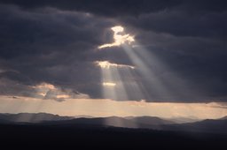 Crepuscular Rays over Strathearn