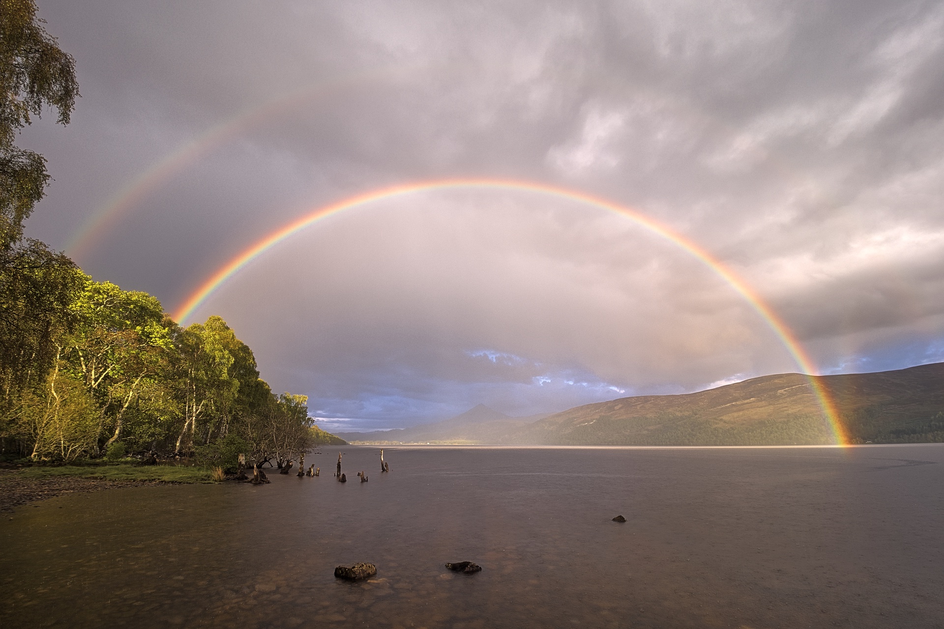 Rainbow and Reflection-bow, Loch Rannoch
