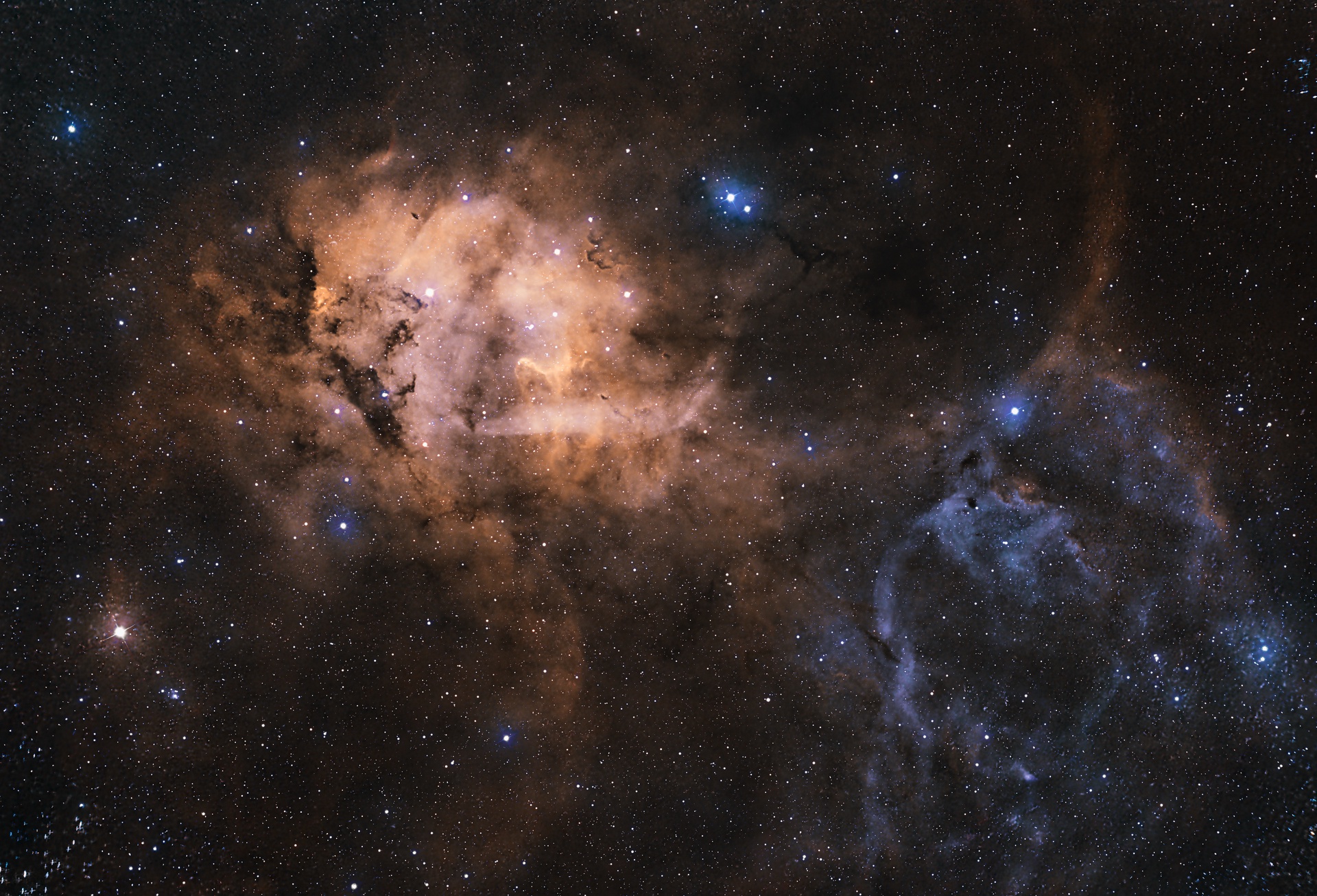 Sh2-132 The Lion Nebula, Cepheus