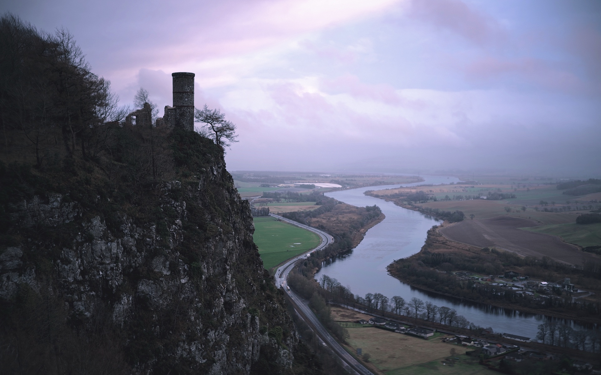 The Softness: 1: Pink Skies over Kinnoull Hill